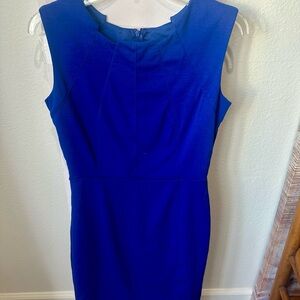 Elegant Blue Sleeveless Dress